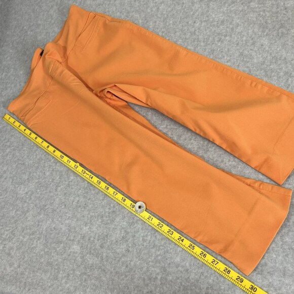 ZAC AND RACHEL Orange Capris Womens Sz 10 Rayon Blend Stretch Pockets Comfort - Picture 3 of 13
